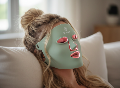 LED Rotlicht Gesichtsmaske