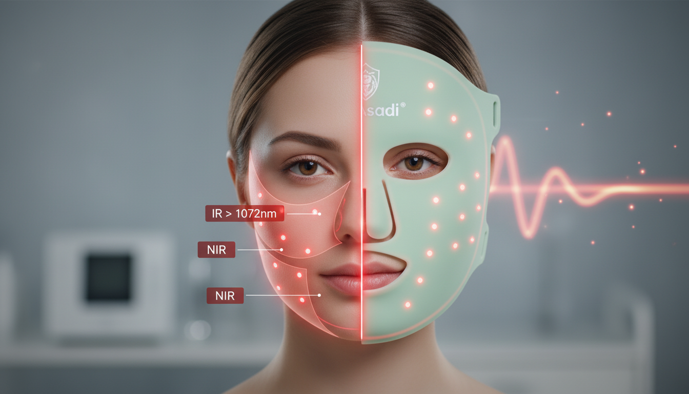 LED Rotlicht Gesichtsmaske