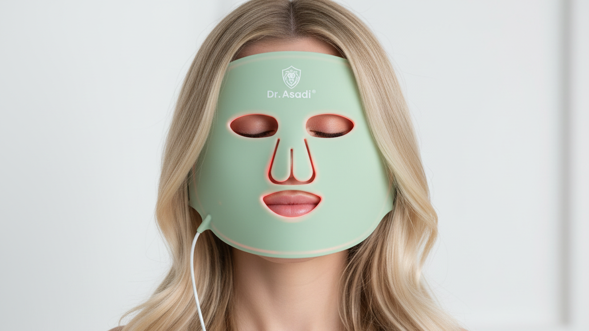 LED Rotlicht Gesichtsmaske