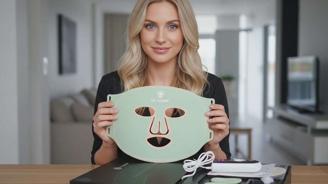 LED Rotlicht Gesichtsmaske